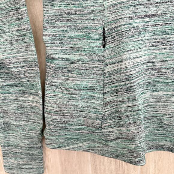 Lululemon Shirt Womens 6 Soulcycle Runderful Long Sleeve Heathered Green Top - Picture 6 of 13